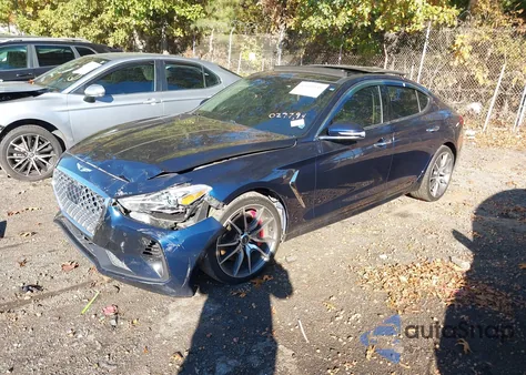 2019 Genesis G70 3.3T Advanced from USA, damaged, VIN KMTG34LE7KU027794